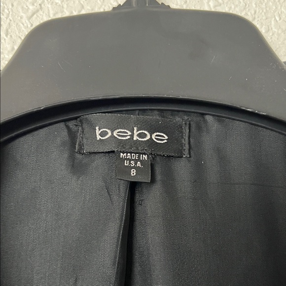 Bebe Black Coat size Sm - Picture 2 of 11